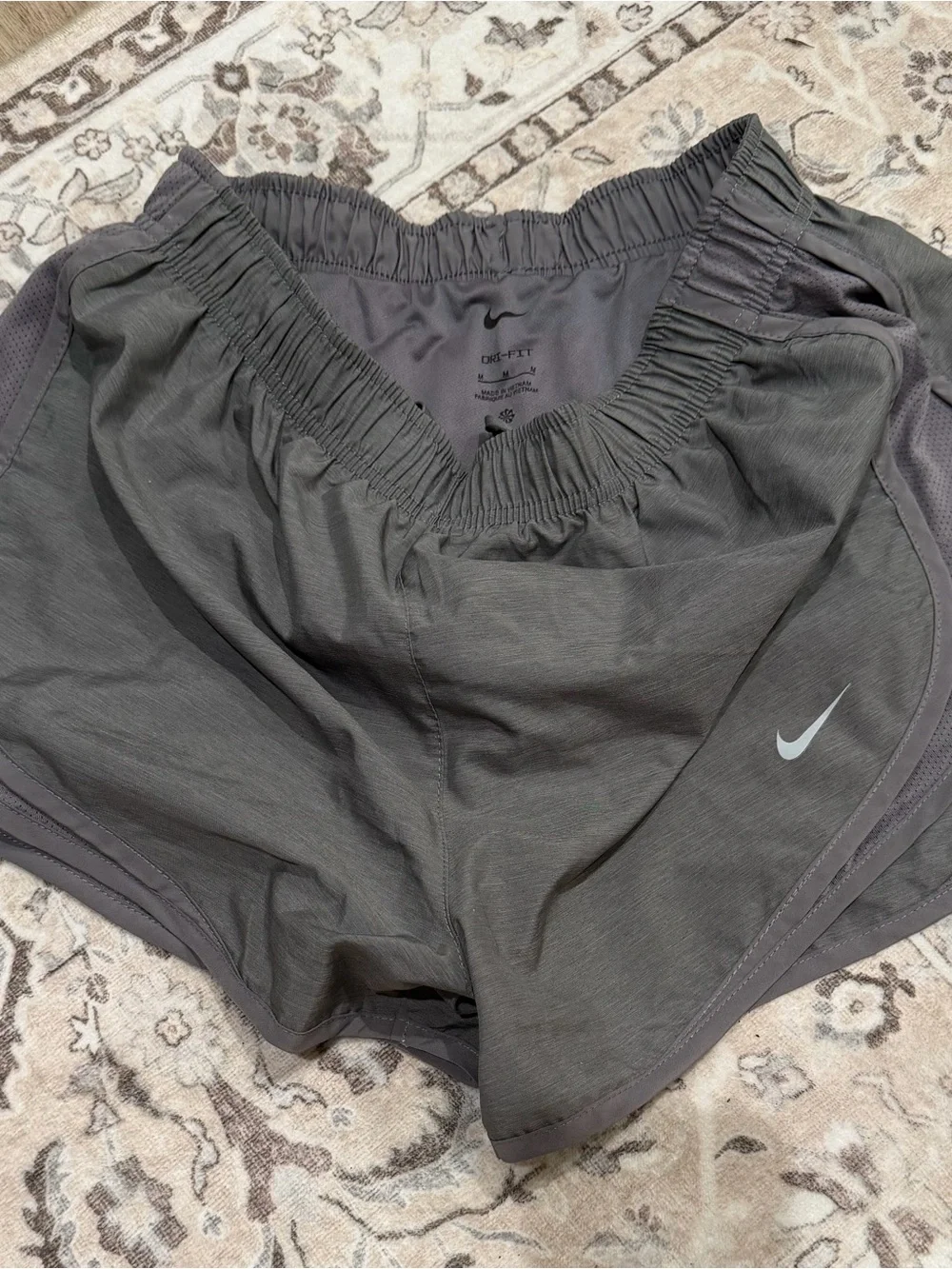 Nike Women’s Gray & Black Athletic Running Shorts - Pack of 2